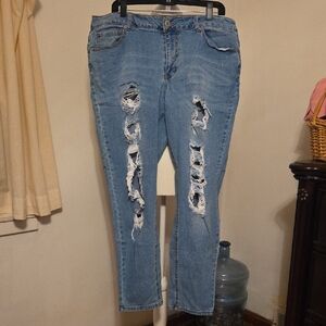 Forever21 Distressed Jeans Size 18